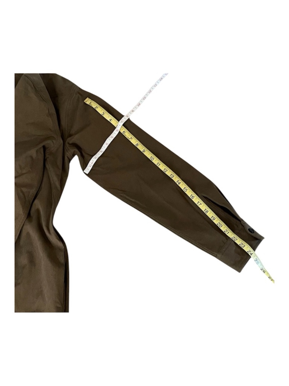 Golden Goose Olive Long-Sleeve Shirt Dress with Tie Belt - Picture 6 of 12